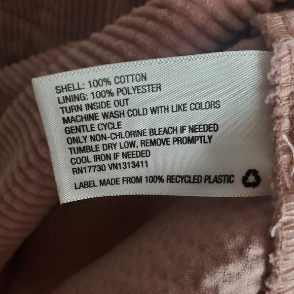 Wild Fable Pink/Blush Corduroy Jumper /Overall Mini Dress Size L - Picture 5 of 8